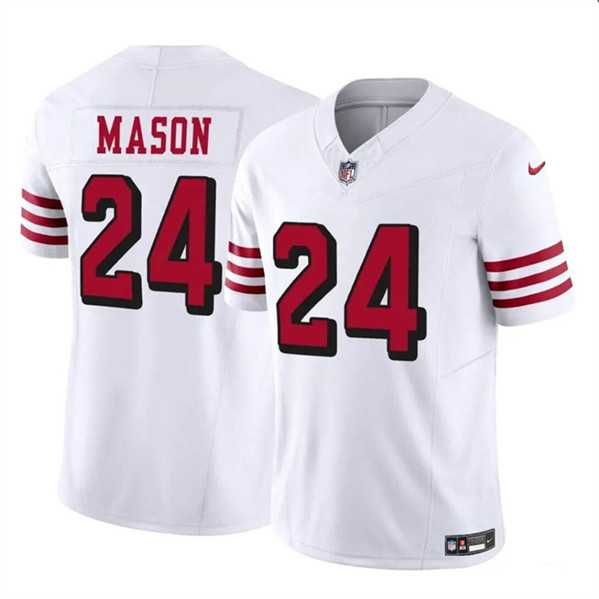 Men & Women & Youth San Francisco 49ers #24 Jordan Mason New White 2023 F.U.S.E. Football Stitched Jersey